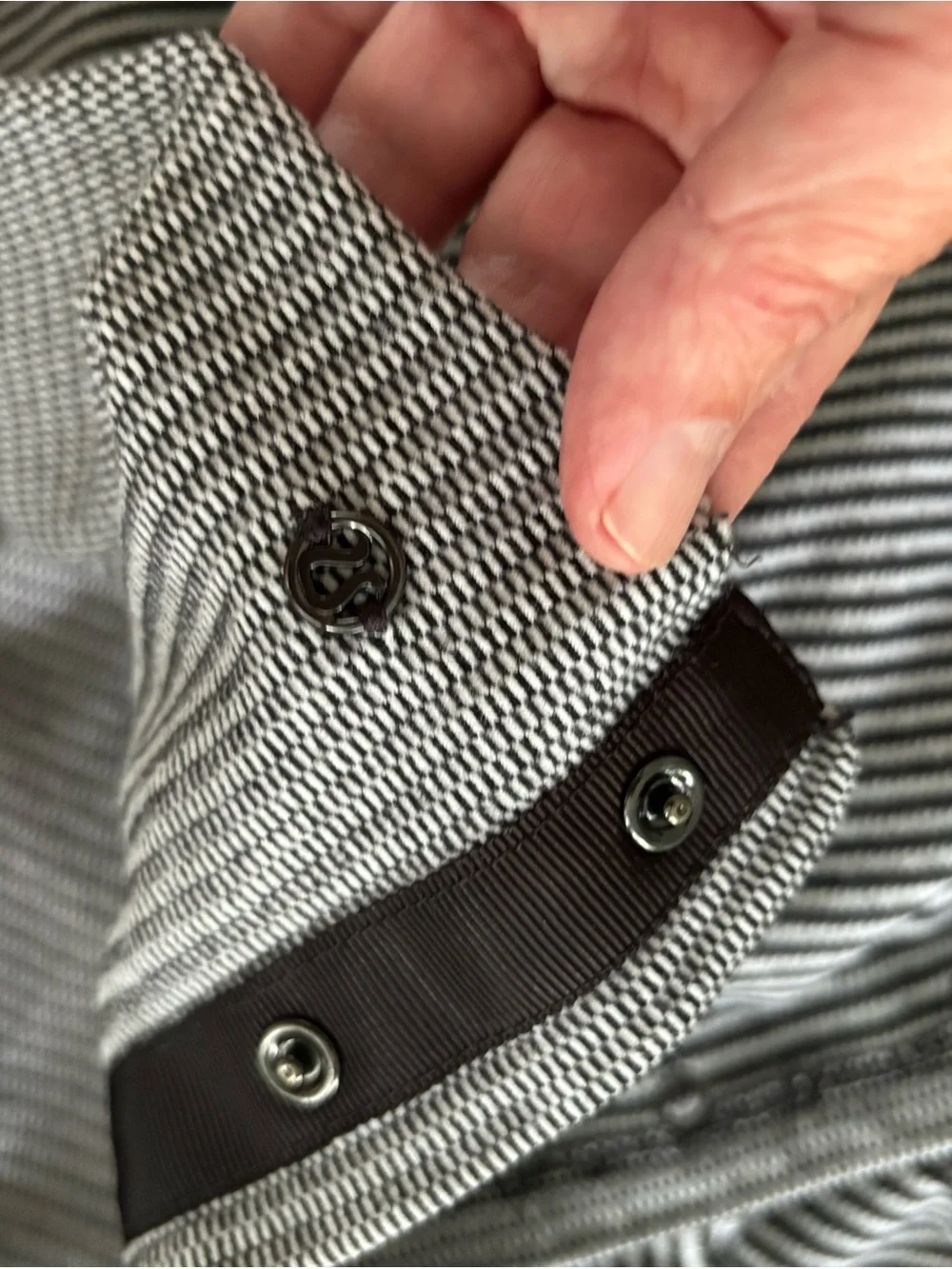Lululemon Vinyasa Striped Black and White Wrap Shawl